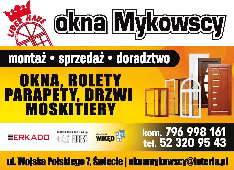 LIDER-HAUS Świecie Okna / Rolety / Parapety / Drzwi / Moskitiery / Montaż / Sprzedaż / Doradztwo