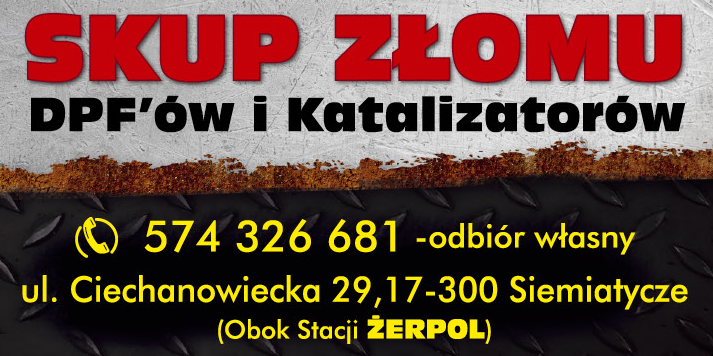 MAT-ZŁOM Siemiatycze Skup Złomu, DPF'ów i Katalizatorów