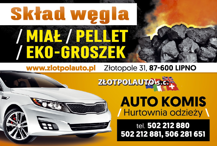 ZŁOTPOLAUTO s.c. A.Sieradzki, P.Polakowski Złotopole Auto Komis / Skład Węgla / Hurtownia Odzieży 