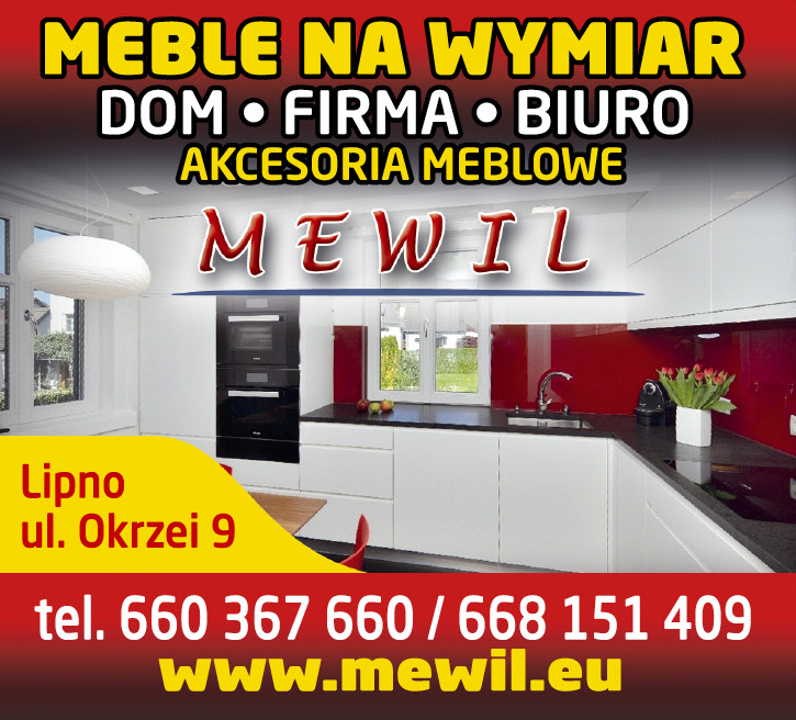 MEWIL Lipno Meble Na Wymiar / Dom / Firma / Biuro / Akcesoria Meblowe 