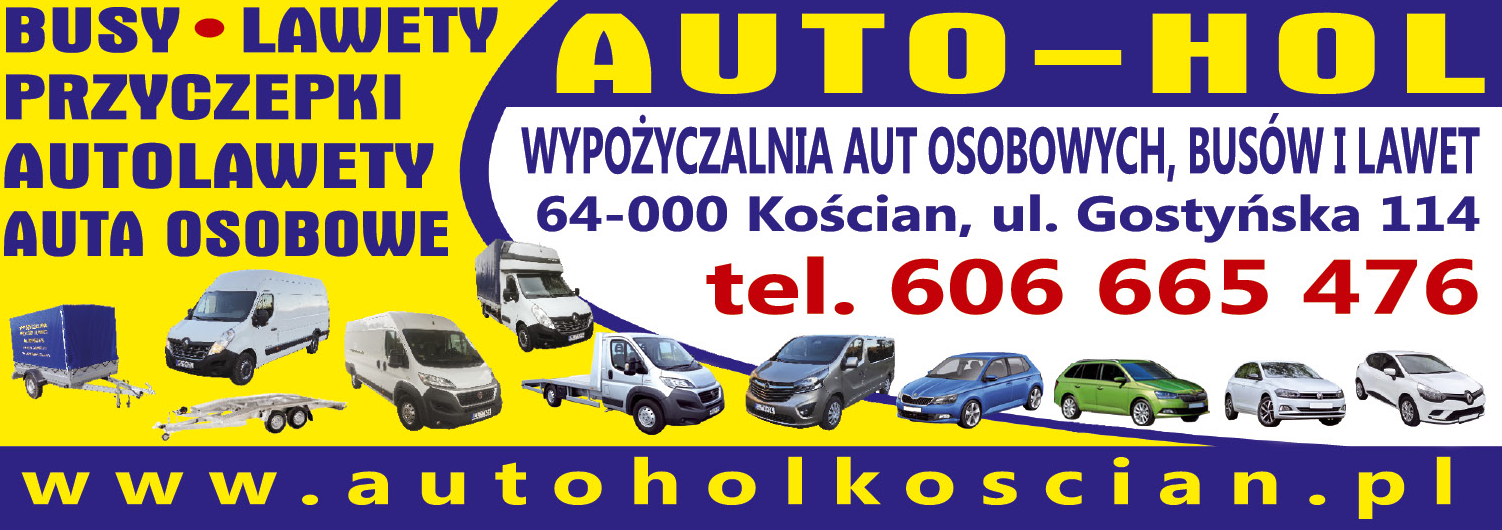 AUTO-HOL Kościan Wypożyczalnia Aut Osobowych / Busów / Lawet 