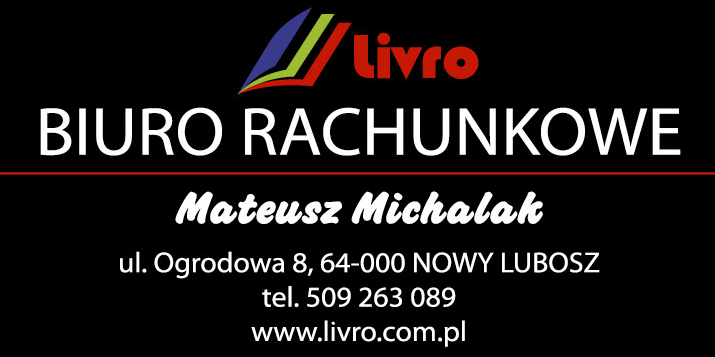 LIVRO BIURO RACHUNKOWE Mateusz Michalak Nowy Lubosz 