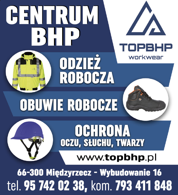 TOPBHP Centrum BHP Międzyrzecz-Wybudowanie Odzież Robocza / Obuwie Robocze