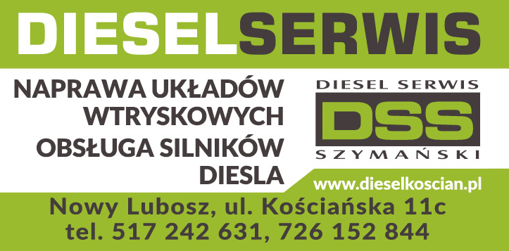 DIESEL SERWIS Szymański Nowy Lubosz Naprawa Układów Wtryskowych / Obsługa Silników Diesla 