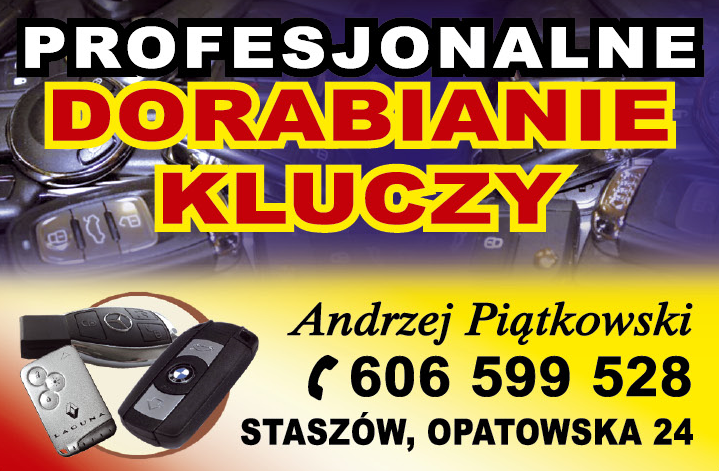 PROFESJONALNE DORABIANIE KLUCZY Andrzej Piątkowski Staszów