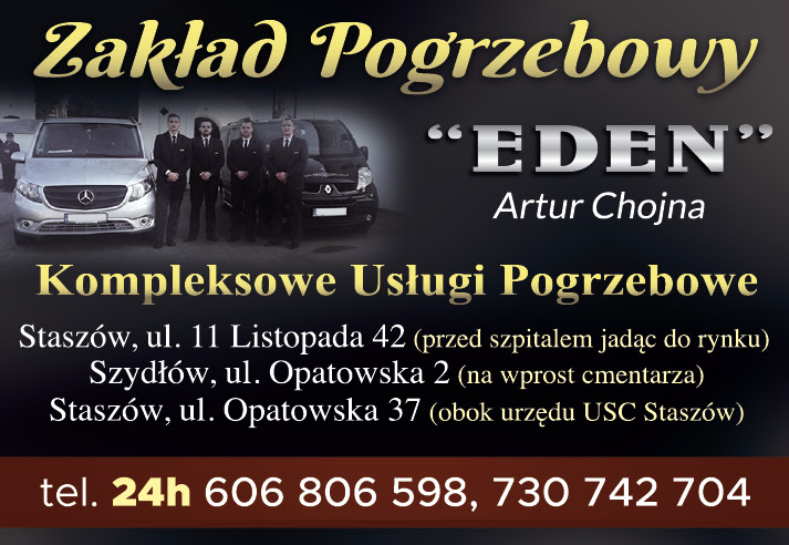 Zakład Pogrzebowy "EDEN" Artur Chojna Staszów Kompleksowe Usługi Pogrzebowe