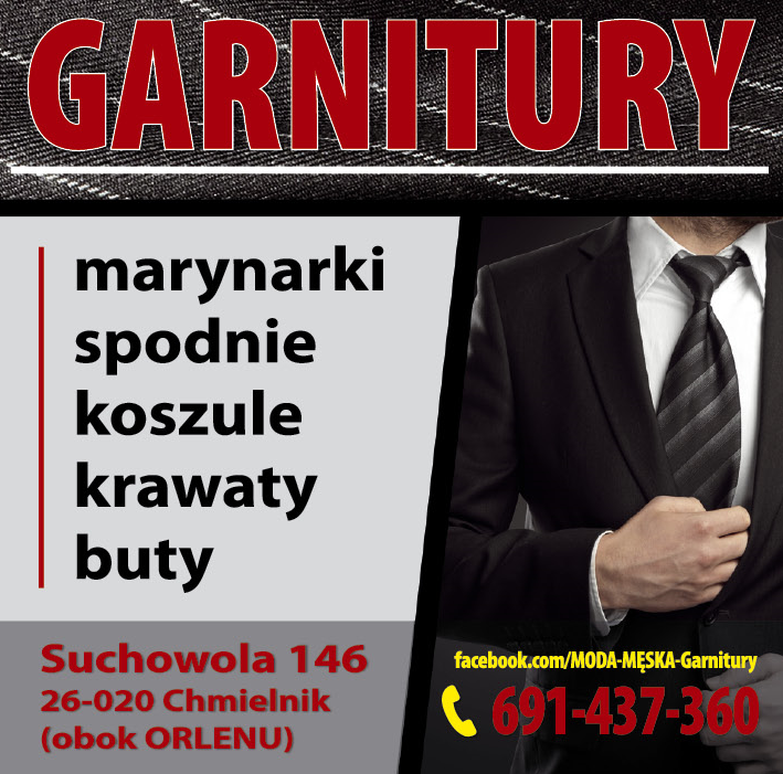 MODA MĘSKA Suchowola Garnitury / Marynarki / Spodnie / Koszule / Krawaty / Buty