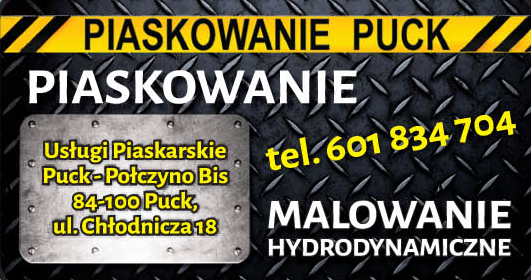 PIASKOWANIE PUCK - USŁUGI PIASKARSKIE I MALOWANIE HYDRODYNAMICZNE
