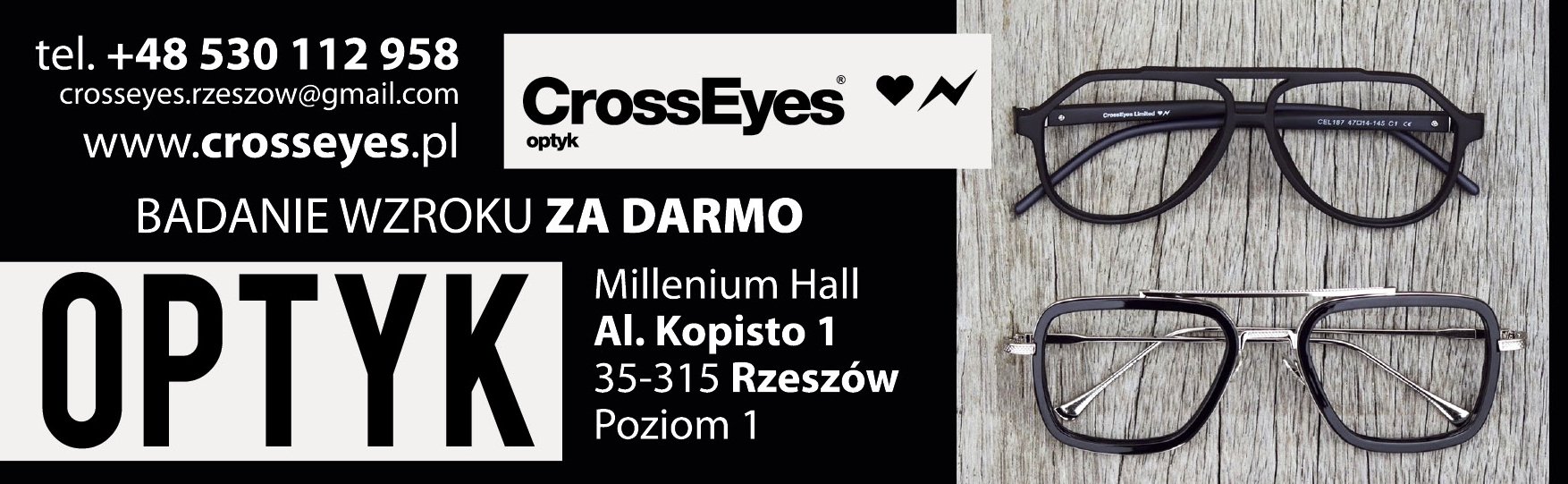 CrossEyes ® Rzeszów Optyk / Badanie Wzroku Za Darmo