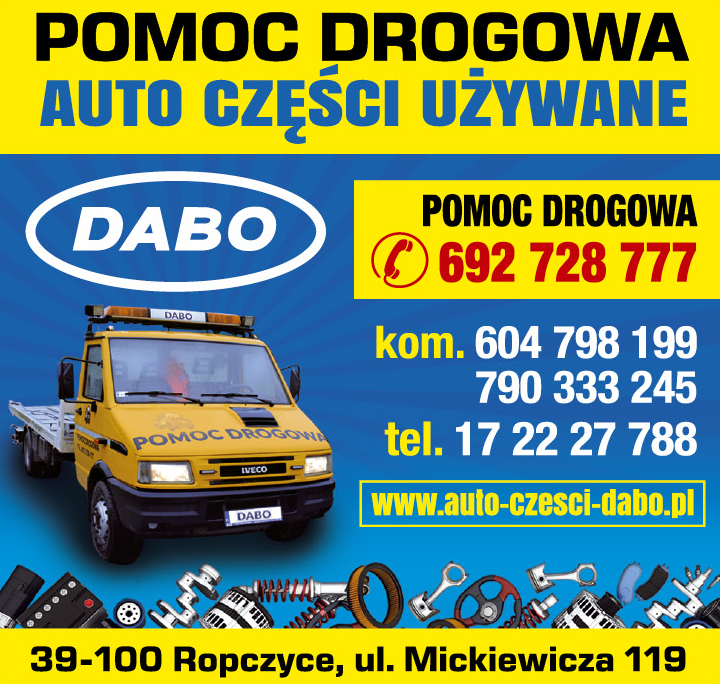 FPHU DABO Ropczyce Pomoc Drogowa / Auto Części Używane