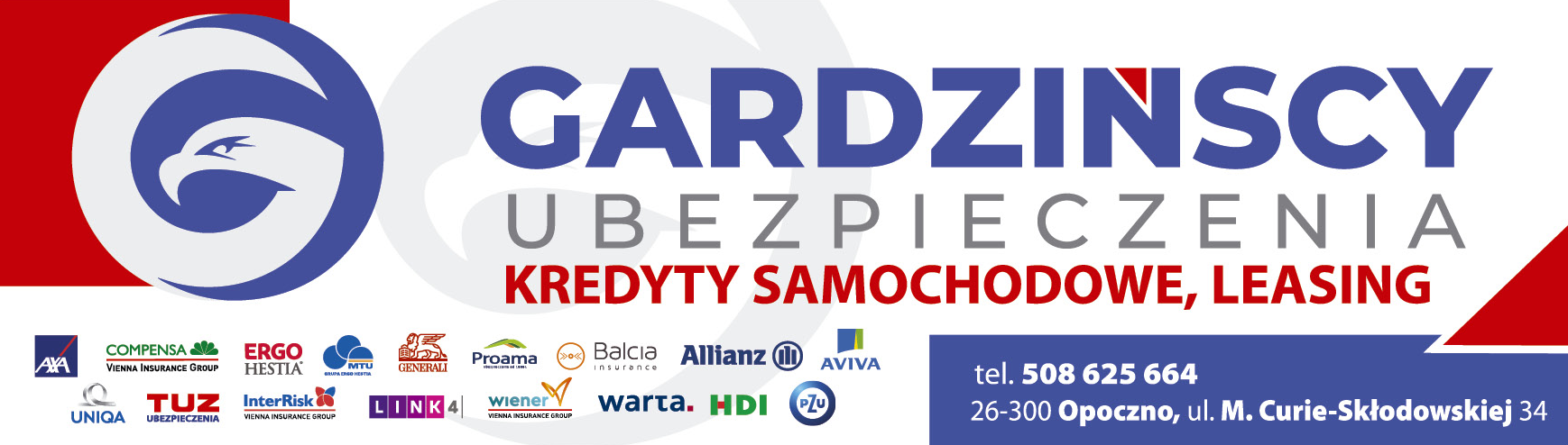GARDZIŃSCY MULTIAGENCJA Opoczno Ubezpieczenia / Kredyty Samochodowe / Leasing