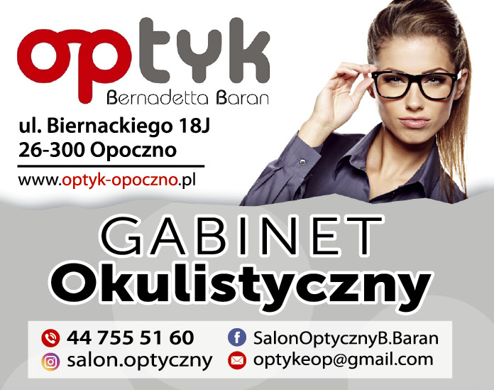 OPTYK Bernadetta Baran Opoczno Gabinet Okulistyczny
