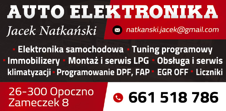 AUTO ELEKTRONIKA Jacek Natkański Opoczno Tuning Programowy / Immobilizery / Montaż i Serwis LPG