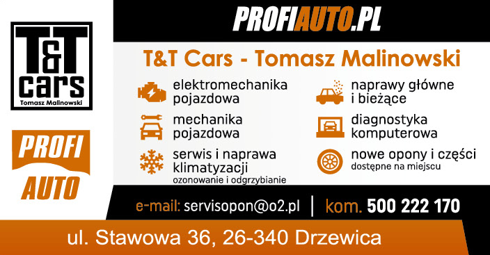 T&T CARS Tomasz Malinowski Drzewica Elektromechanika Pojazdowa / Mechanika Pojazdowa