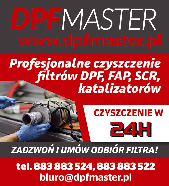 DPF MASTER Stalowa Wola Profesjonalne Czyszczenie filtrów DPF / FAP / SCR