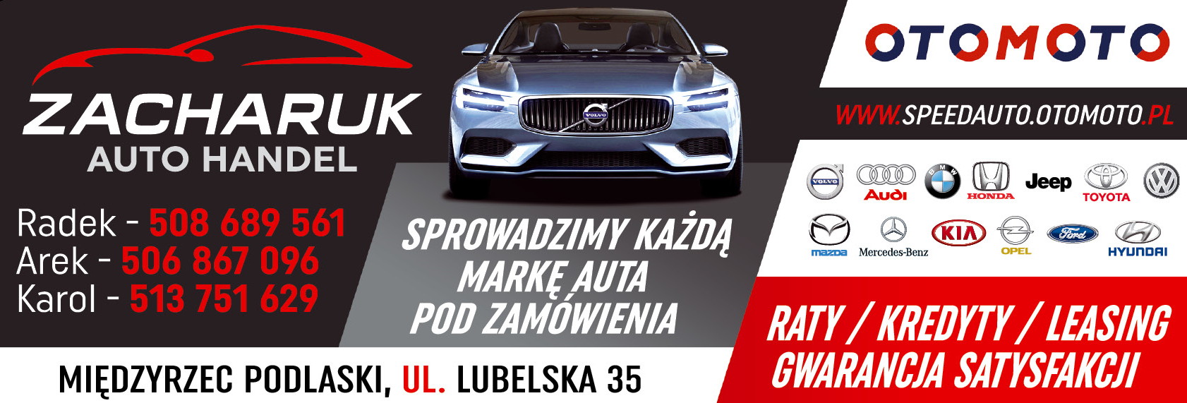 ZACHARUK AUTO HANDEL Międzyrzec Podlaski Sprowadzimy Każdą Markę Auta Pod Zamówienia