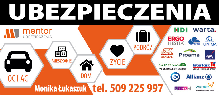 MENTOR Monika Łukaszuk Biała Podlaska Ubezpieczenia OC i AC / Mieszkanie / Dom / Życie / Podróż