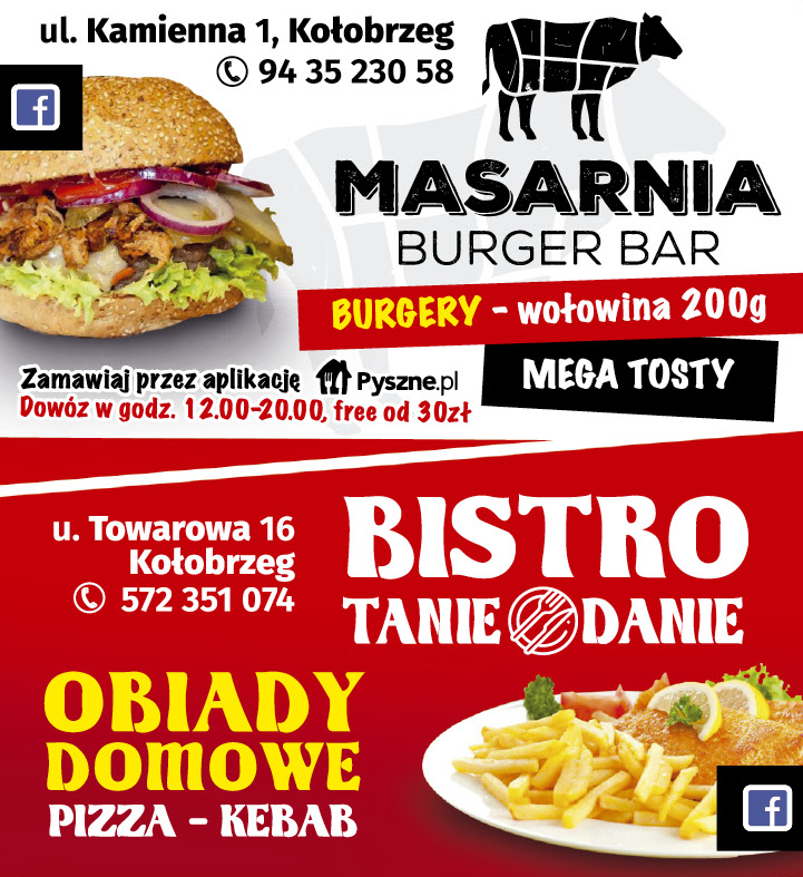 MASARNIA BURGER BAR | BISTRO TANIE DANIE Kołobrzeg 