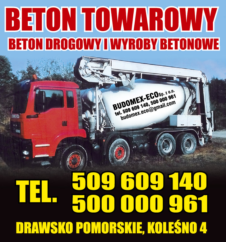 BUDOMEX-ECO Sp. z o.o. Koleśno Beton Towarowy / Beton Drogowy i Wyroby Betonowe 