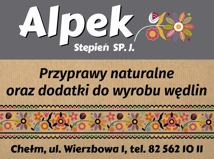 ALPEK Stępień Sp. J. Chełm Przyprawy Naturalne oraz Dodatki Do Wyrobu Wędlin