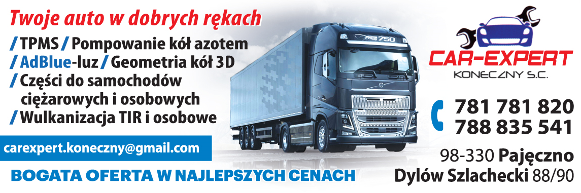 CAR- EXPERT KONECZNY S.C. Pajęczno Części do samochodów ciężarowych i osobowych Wulkanizacja