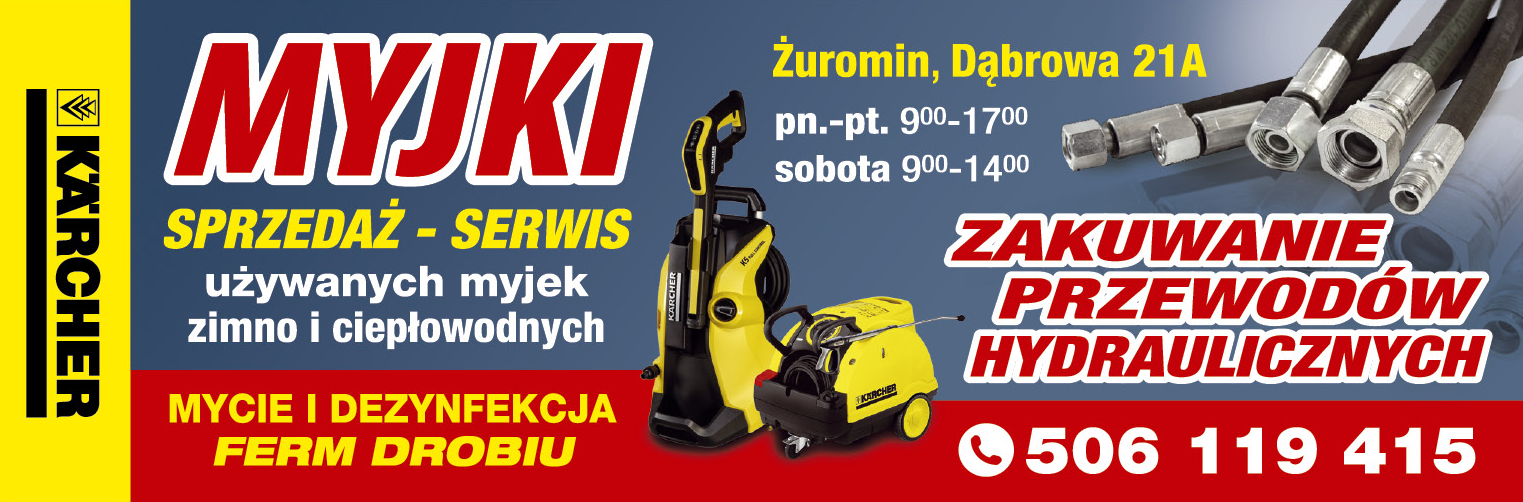 MYJKI SPRZEDAŻ - SERWIS Dąbrowa Mycie i Dezynfekcja Ferm Drobiu / Zakuwanie Przewodów Hydraulicznych