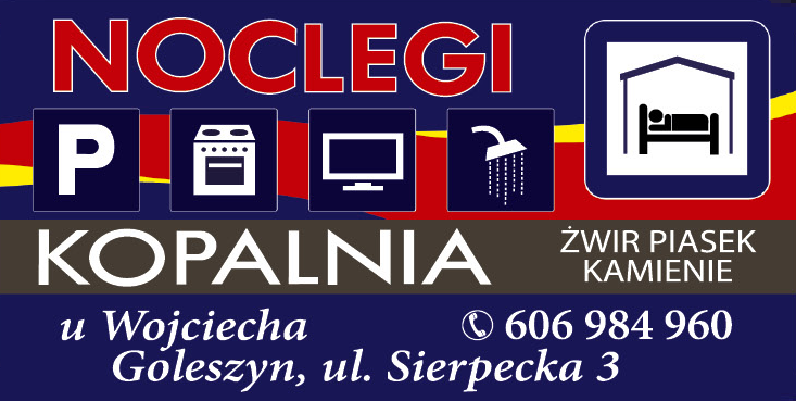 NOCLEGI | KOPALNIA Goleszyn Żwir / Piasek / Kamienie 
