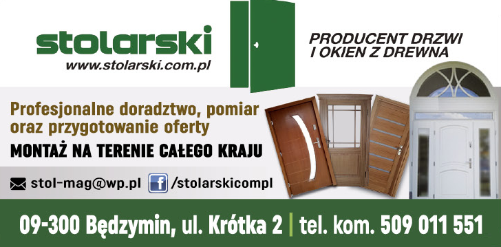 STOLARSKI - PRODUCENT DRZWI I OKIEN Z DREWNA Będzymin 