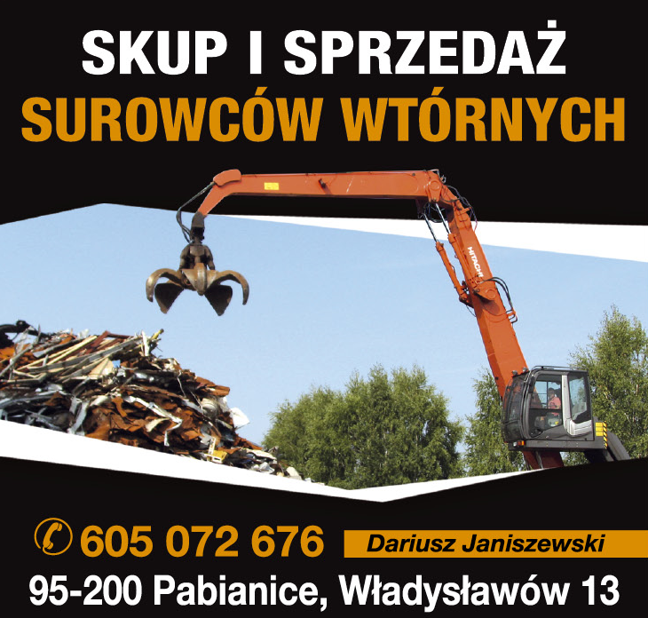 Dariusz Janiszewski Pabianice Skup i Sprzedaż Surowców Wtórnych