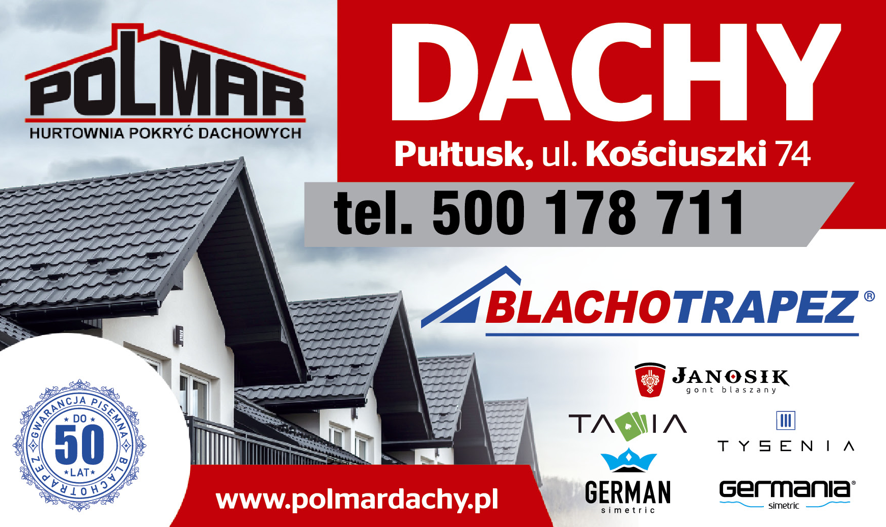 POLMAR Pułtusk Hurtownia Pokryć Dachowych