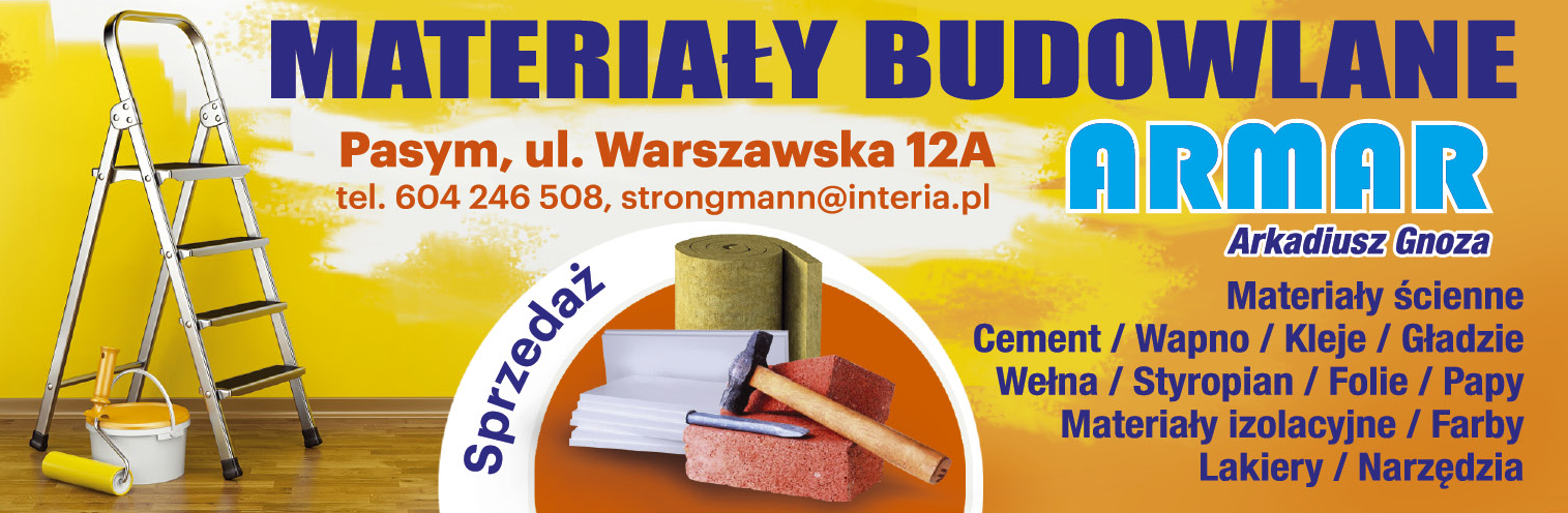 ARMAR MATERIAŁY BUDOWLANE Pasym 
