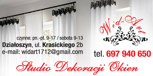 WID- ART Działoszyn Studio Dekoracji Okien