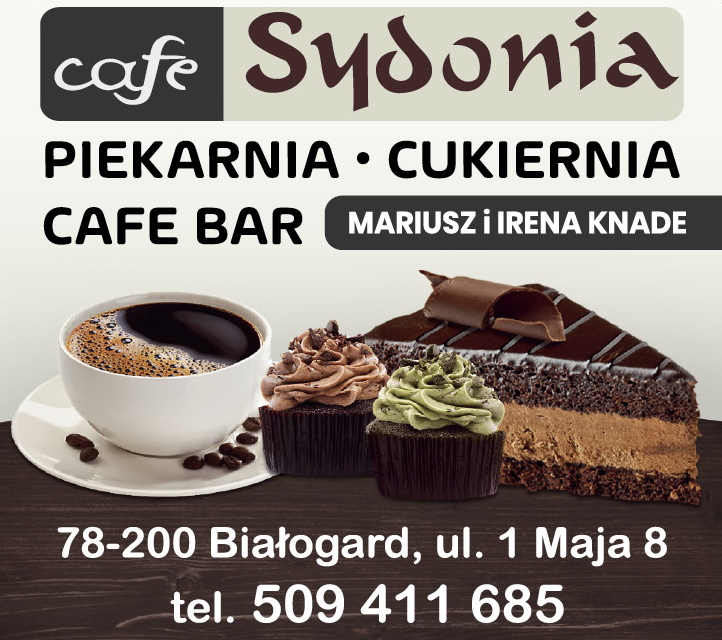Cafe Bar "Sydonia" Mariusz i Irena Knade Białogard Piekarnia / Cukiernia / Cafe Bar