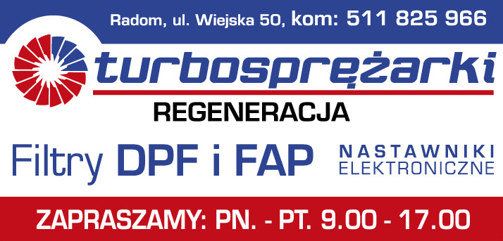 TURBO MECHANIKA RADOM Regeneracja Turbosprężarek / Filtry DPF i FAP / Nastawniki Elektroniczne