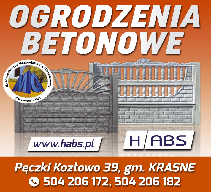 Zakład produkcyjny HABS Pęczki Kozłowo Ogrodzenia Betonowe