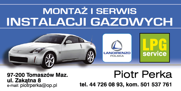 Montaż i Serwis Instalacji Gazowych Piotr Perka Tomaszów Mazowiecki Landirenzo Polska / LPG Service