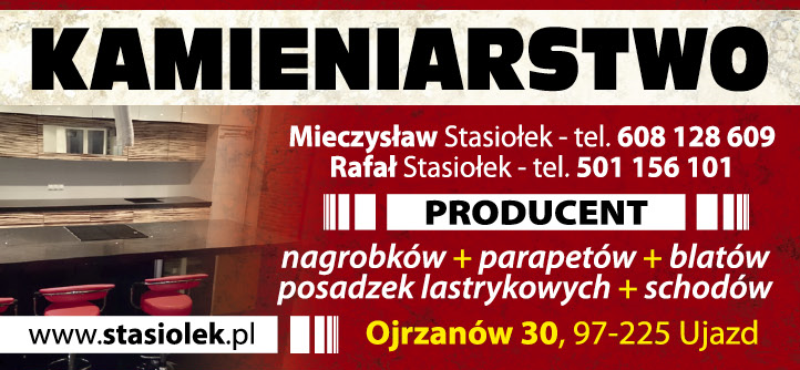 KAMIENIARSTWO STASIOŁEK Ojrzanów Schody / Posadzki Lastrykowe / Blaty / Parapety / Nagrobki