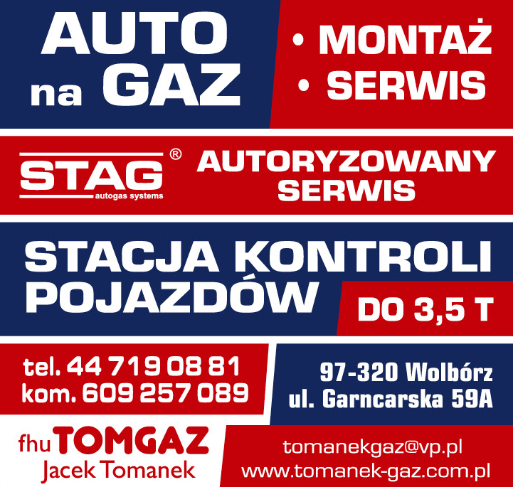 F.H.U. TOMGAZ Jacek Tomanek Wolbórz Auto Na Gaz - Montaż / Serwis | Stacja Kontroli Pojazdów do 3,5T