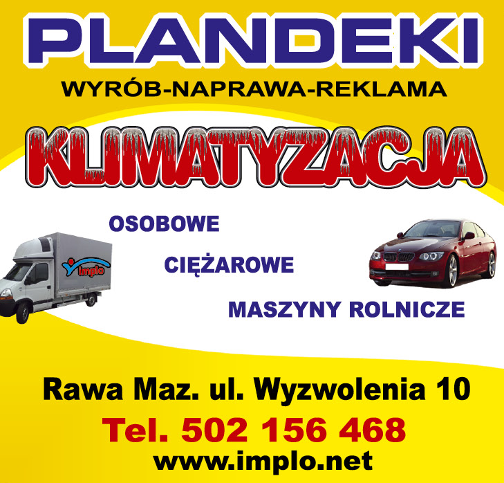 IMPLO Rawa Mazowiecka Plandeki / Klimatyzacja