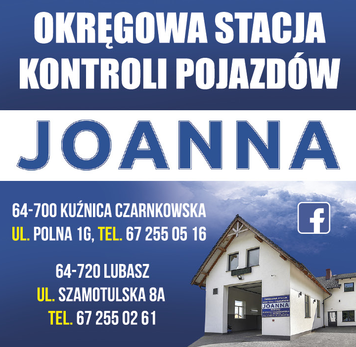 OKRĘGOWA STACJA KONTROLI POJAZDÓW "JOANNA" Kuźnica Czarnkowska