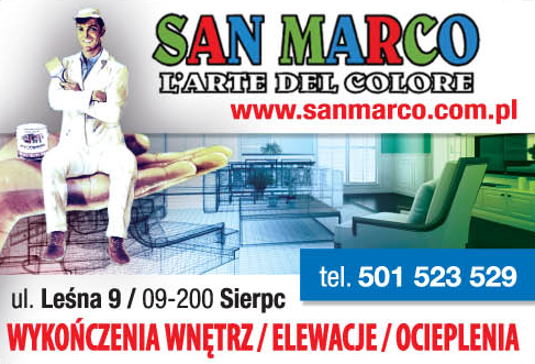 SAN MARCO L'ARTE DEL COLORE Sierpc Wykończenia Wnętrz