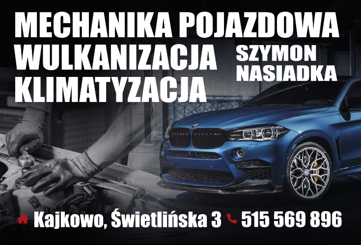 Szymon Nasiadka Kajkowo Mechanika Pojazdowa / Wulkanizacja / Klimatyzacja