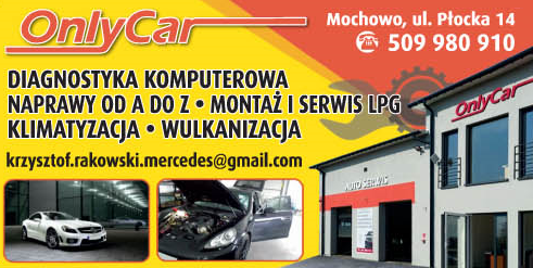 ONLYCAR Krzysztof Rakowski Mochowo - Diagnostyka Komputerowa - Montaż i Serwis LPG