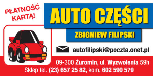 AUTO CZĘŚCI Zbigniew Filipski Żuromin 