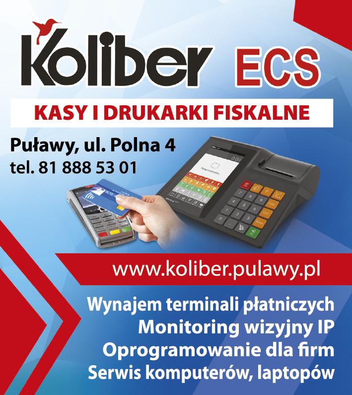 KOLIBER ECS Puławy Kasy i Drukarki Fiskalne/ Wynajem Terminali Płatniczych/ Oprogramowanie Dla Firm