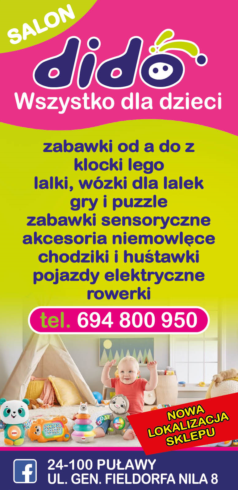 SALON DIDO Wszystko Dla Dzieci Puławy Zabawki / Akcesoria Niemowlęce / Klocki Lego / Lalki / Rowerki