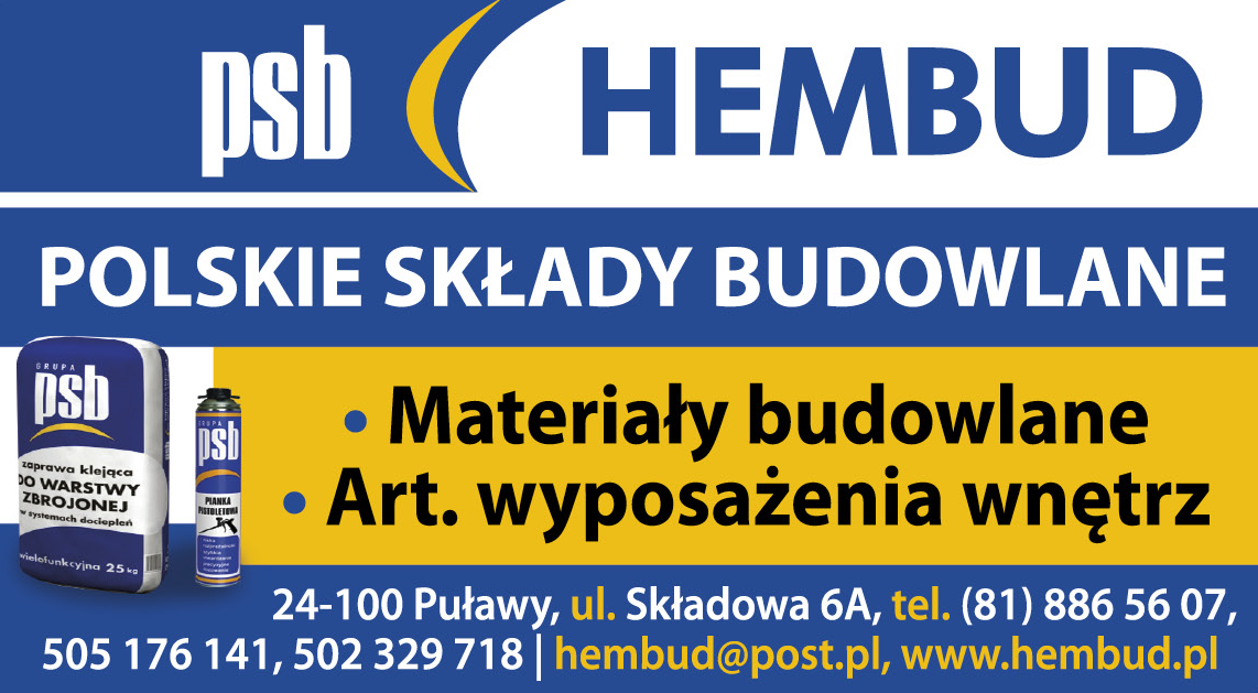 P.H.U. HEMBUD Sp. z o.o. Puławy Materiały Budowlane / Art. Wyposażenia Wnętrz