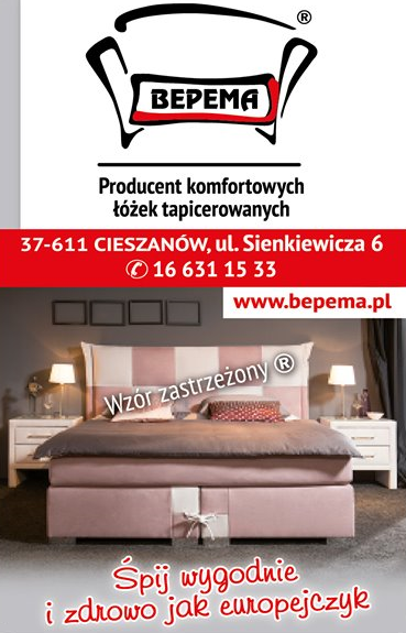 BEPEMA Sp. z.o.o. Cieszanów Producent Komfortowych Łóżek Tapicerowanych