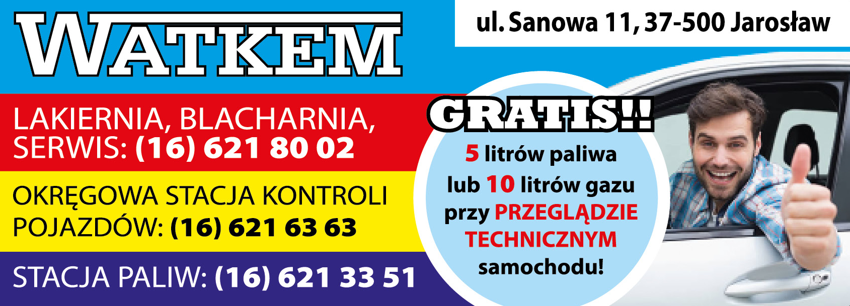 WATKEM Sp. z o.o. Jarosław Lakiernia / Blacharnia / Serwis / OSKP / Stacja Paliw