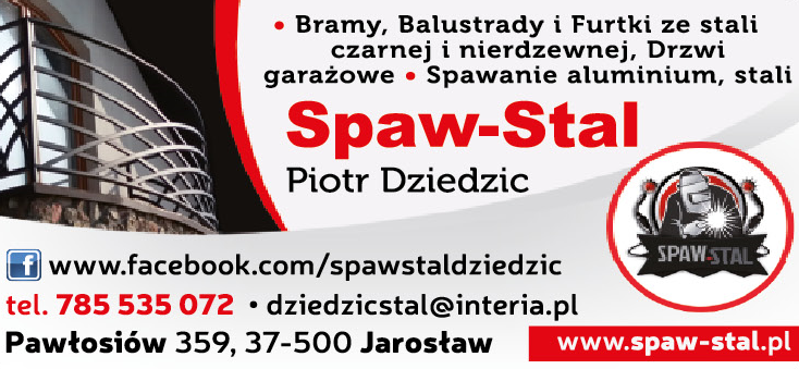 SPAW-STAL Piotr Dziedzic Pawłosiów Bramy, Balustrady i Furtki Ze Stali Czarnej i Nierdzewnej